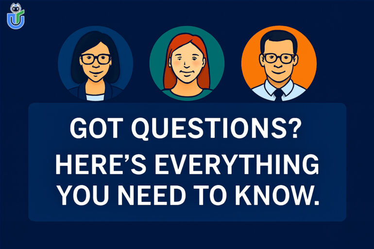 FAQ banner for UDT eSchool ERP features